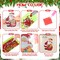 20 Pcs Christmas Diamond Art Magnets – 3.15" x 3.15" Full Drill DIY Refrigerator Magnets with Santa, Snowman & Deer, Xmas Craft Ornaments